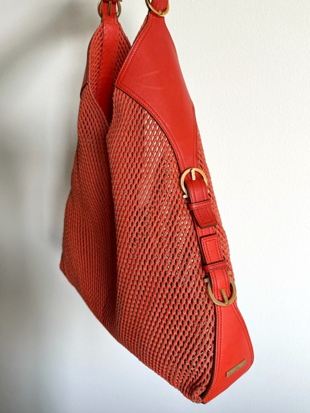 Salvatore Ferragamo Woven Leather Hobo Bag - Picture 4 of 16